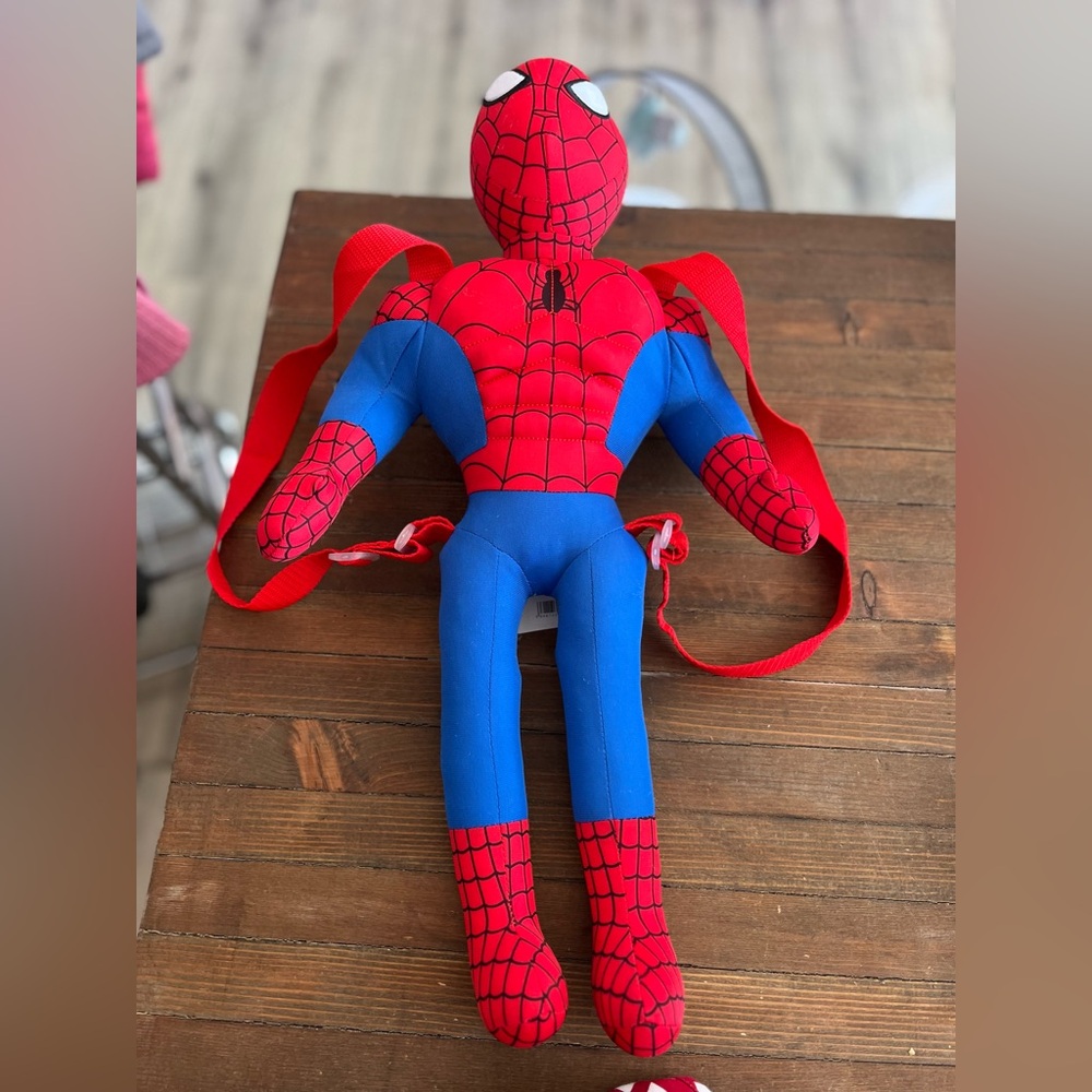 Marvel Spider-Man plush backpack.